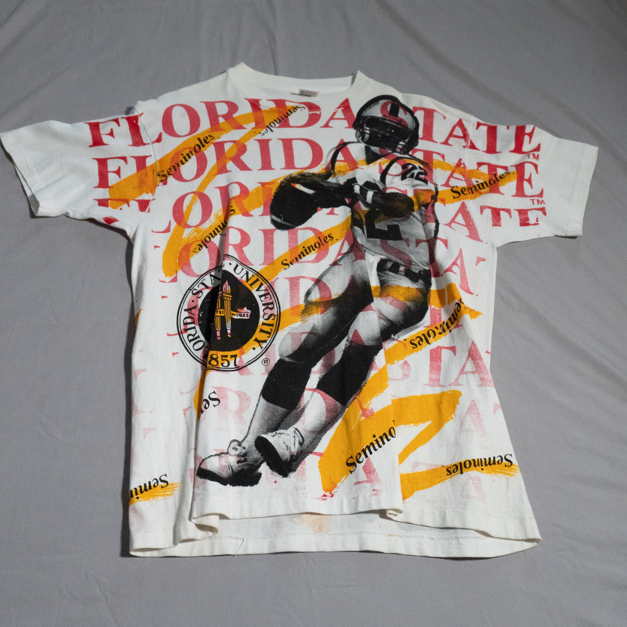 FSU Seminoles Football AOP T-Shirt XL – Vintage Crew