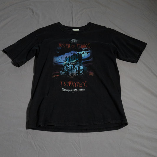 90s Disney Land Tower of Terror promo tee T-Shirt L