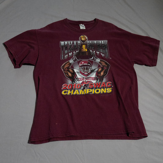 Texas Southern 2010 College Football SWAC Champions T-Shirt L