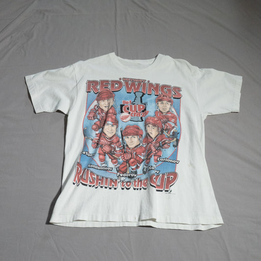 Detroit Redwings Team Caricature NHL T-Shirt XL