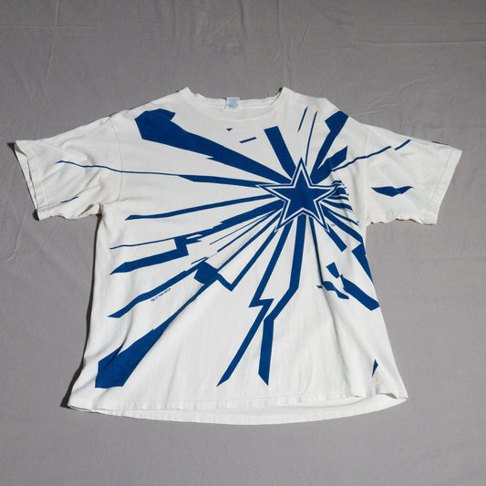 1996 Dallas Cowboys "Shatter" Big Print T-Shirt XL