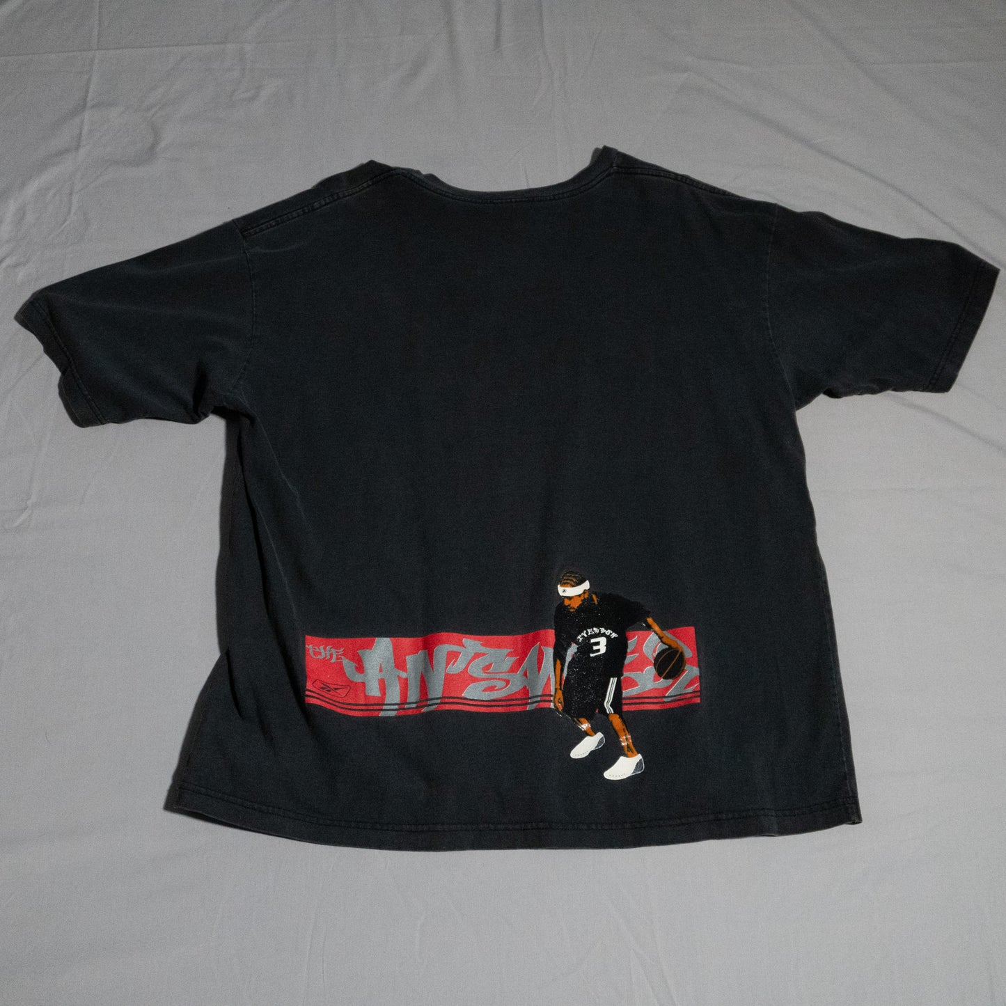 00s Allen Iverson "The Answer" Reebok T-Shirt 2XL